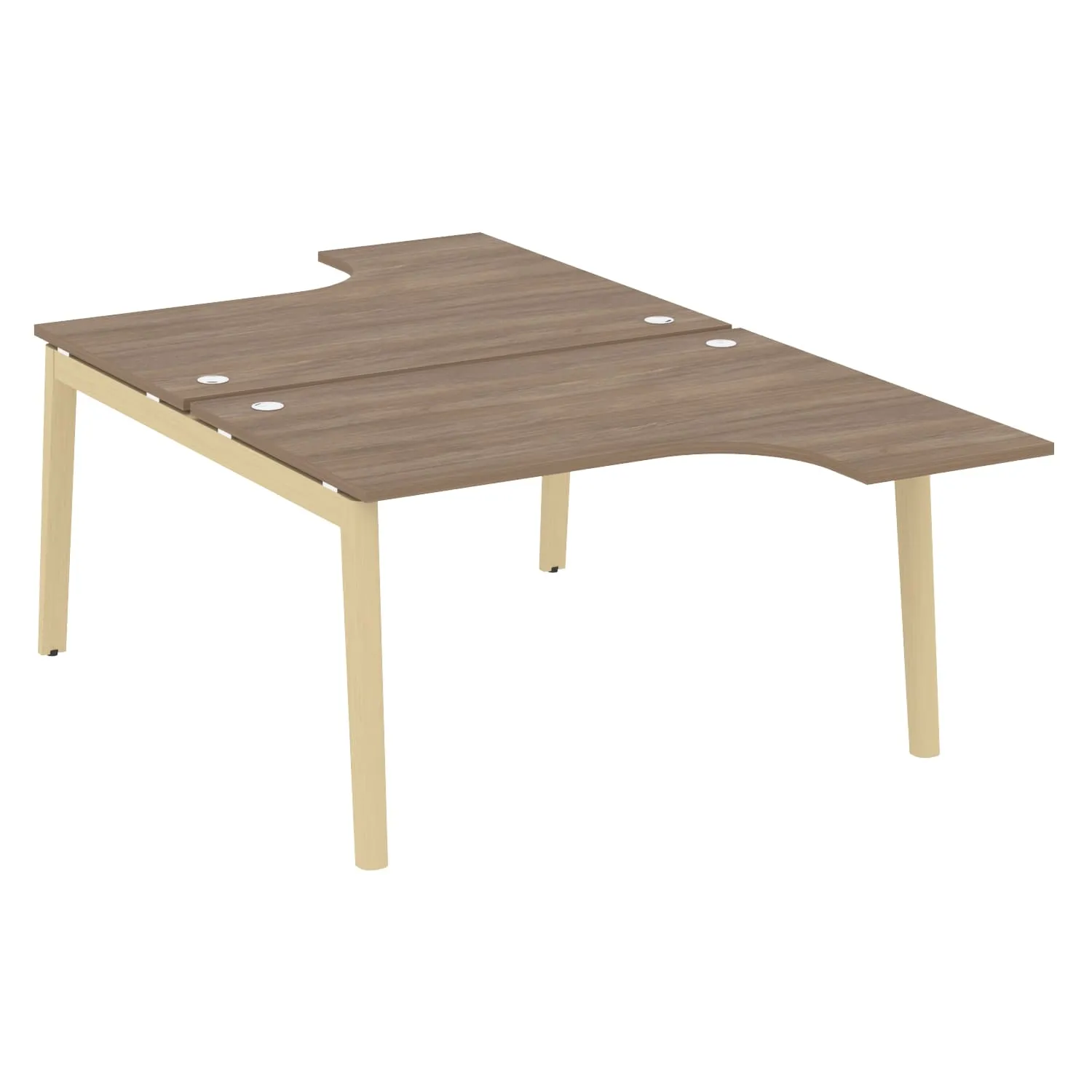 Рабочая станция (опоры - массив дерева, дуб светлый) ONIX WOOD OW.D.SA-3