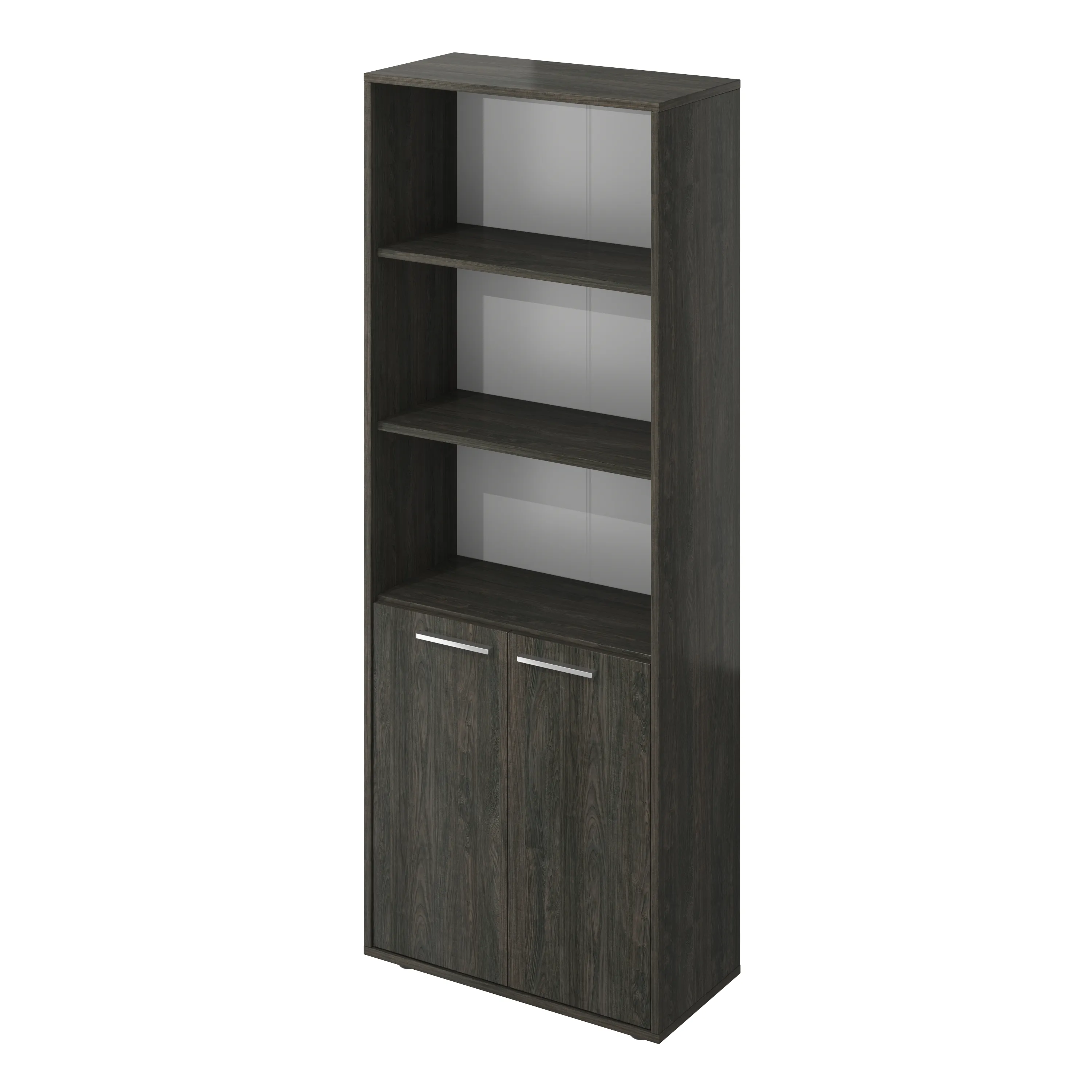 Шкаф высокий полузакрытый Канцлер КЦ26.12 дерево карбон