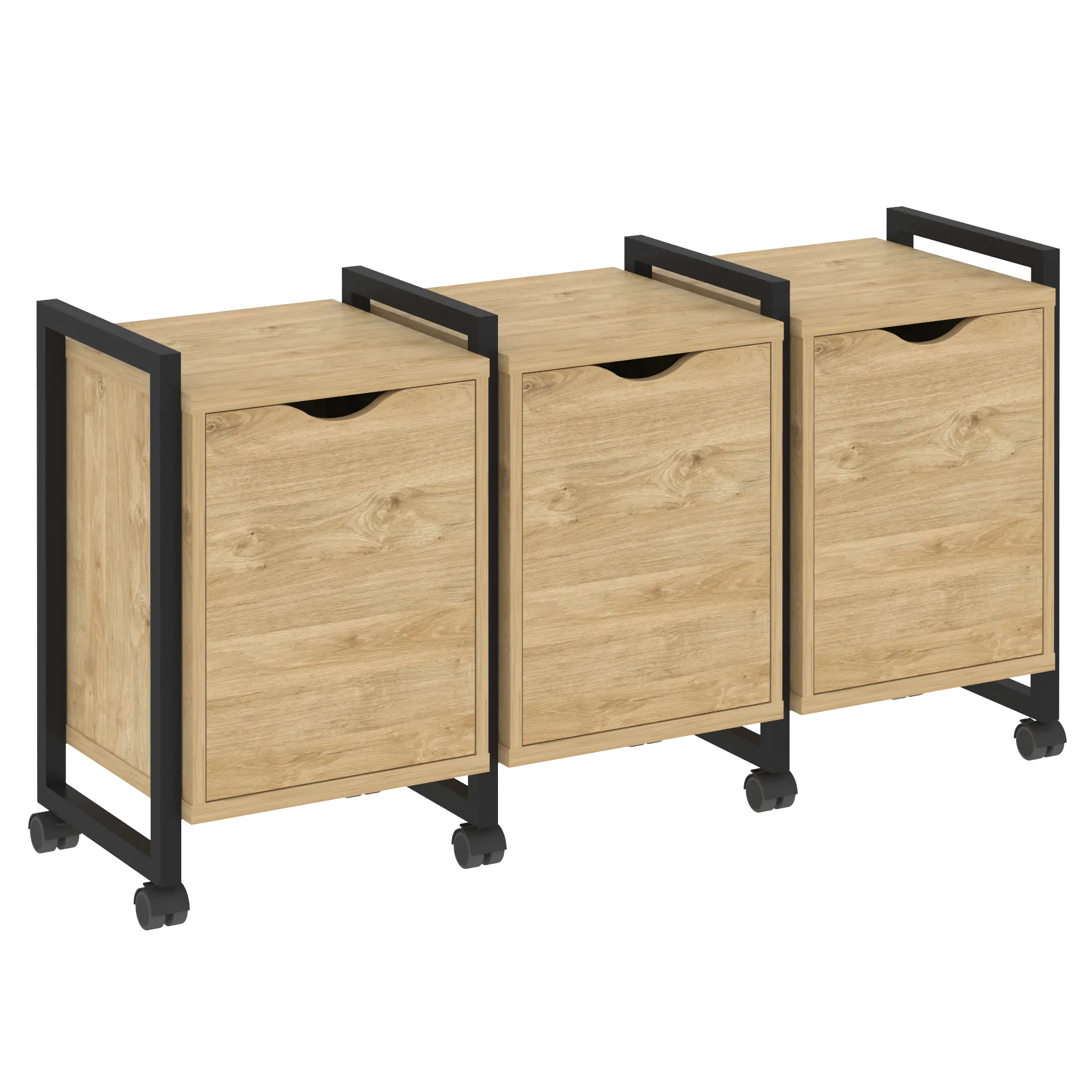 Тумба Loft на колесных опорах наборная VR.L-TN-5.K