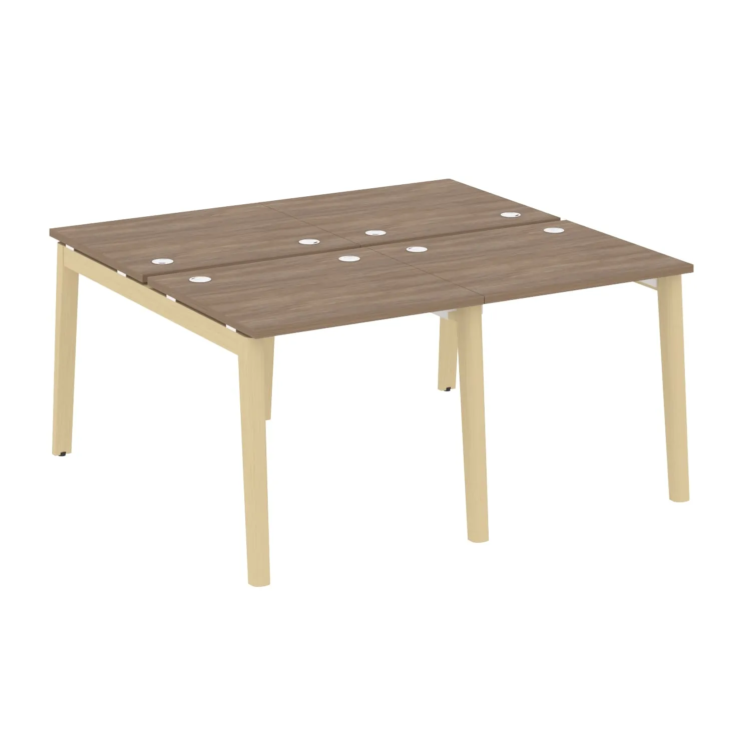 Рабочая станция (опоры - массив дерева, дуб светлый) ONIX WOOD OW.D.RS-4.0.7