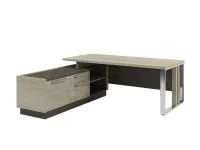 Стол руководителя на металлической опоре с опорной тумбой Vestar Z-420Л.0000 левый