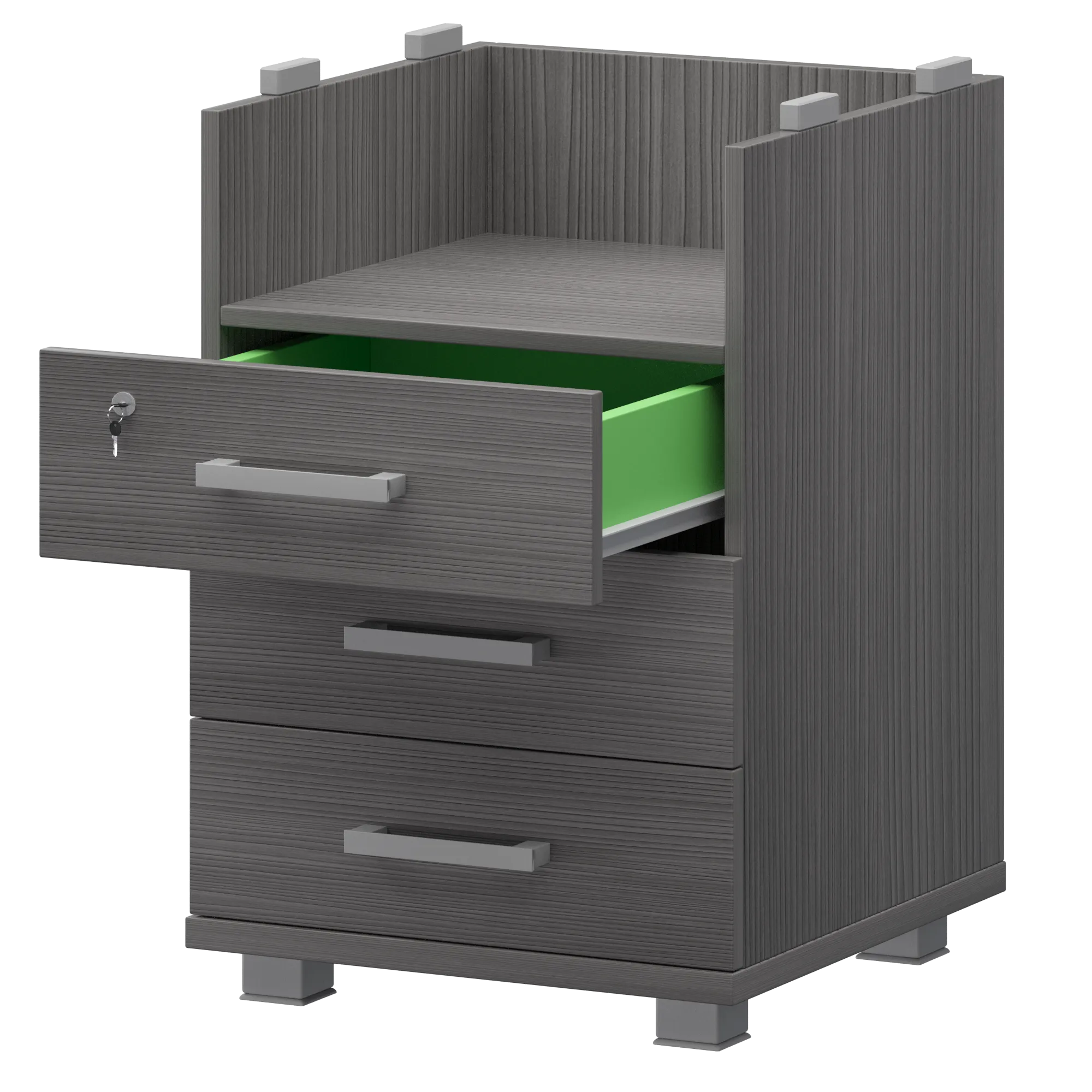 Каркас приставной тумбы Аргентум НТ-320 Лиственница