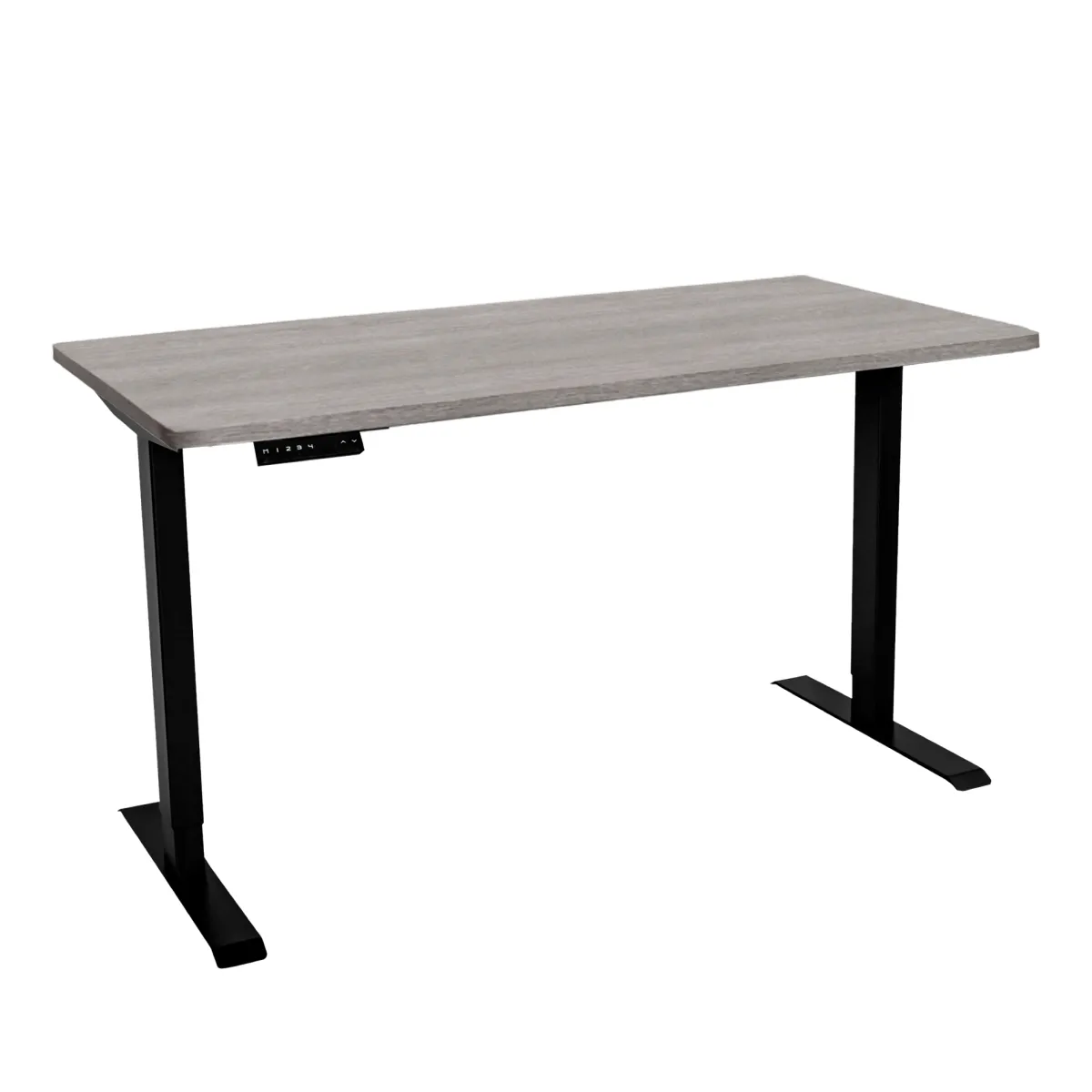 Стол с регулировкой высоты электрический LuxAlto LA-T33-SR2 черный/дуб бежево-серый ЛДСП 140*60*2.5
