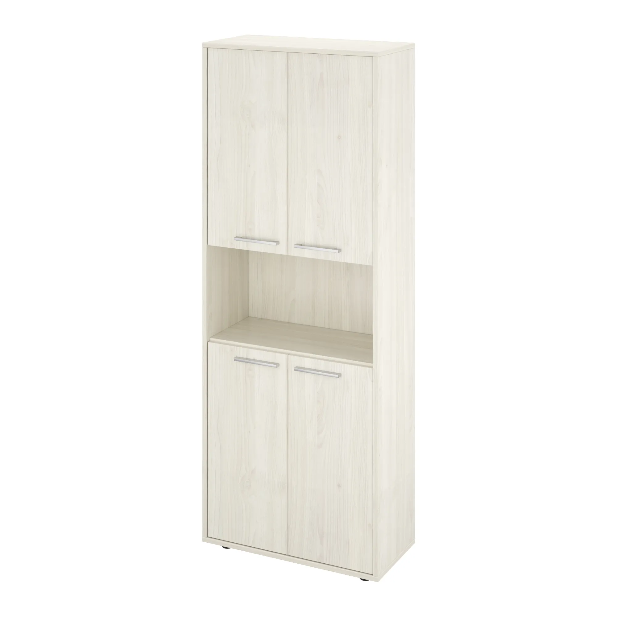 Шкаф высокий 1 открытая полка Канцлер КЦ29.38 скандинавское дерево