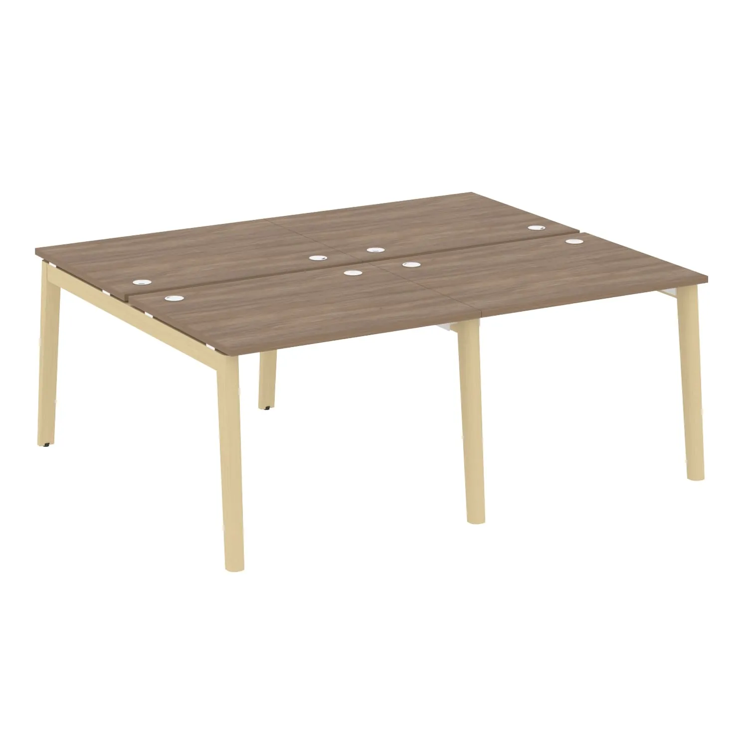 Рабочая станция (опоры - массив дерева, дуб светлый) ONIX WOOD OW.D.RS-4.1.8