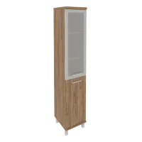 Шкаф высокий узкий левый First KSU-1.2R(L) (дуб Табак)