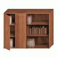 Шкаф комбинированный средний (закрытый + стекло) Престиж Исп.22