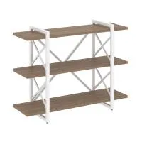 Стеллаж на регулируемых опорах - 3 полки VR.L-MST.O-3.8V (дуб аризона/белый)