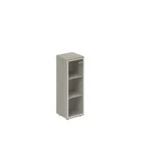 Шкаф средний со стеклом, левый, алюминиевая рамка, стекло прозрачное Wing WN.802.OL.AL.L