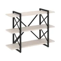 Стеллаж на регулируемых опорах - 3 полки VR.L-MST.O-3.8V (денвер светлый/черный)