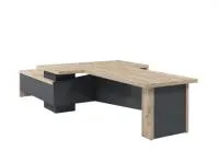 Стол для руководителя с брифингом 1700 с опорной тумбой, правый Торстон Т-918.0000пр