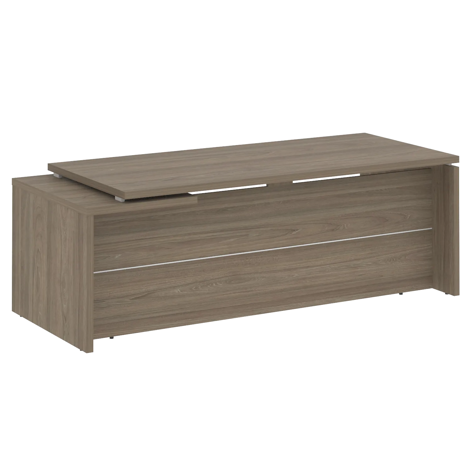 Стол руководителя прямой, правый Yalta LT.В-22 R вяз благородный