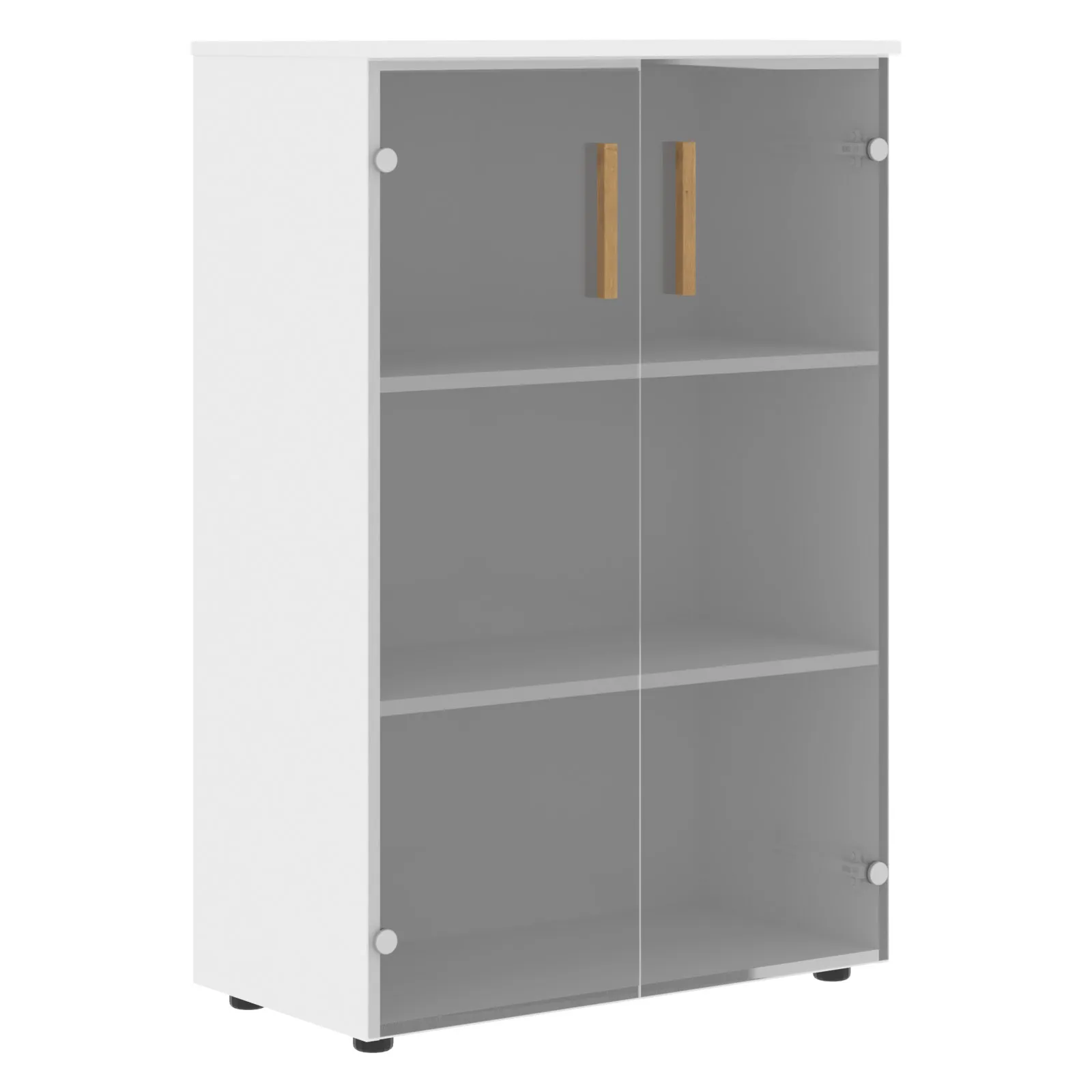 Шкаф со стеклянными дверьми FMC 80.2 (белый) Forta