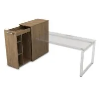 Тумба приставная высокая с выкатной секцией Gloss 9Т.029