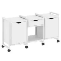 Тумба на колесных опорах наборная VR.L-TN-7.K (белый брилиант/белый)