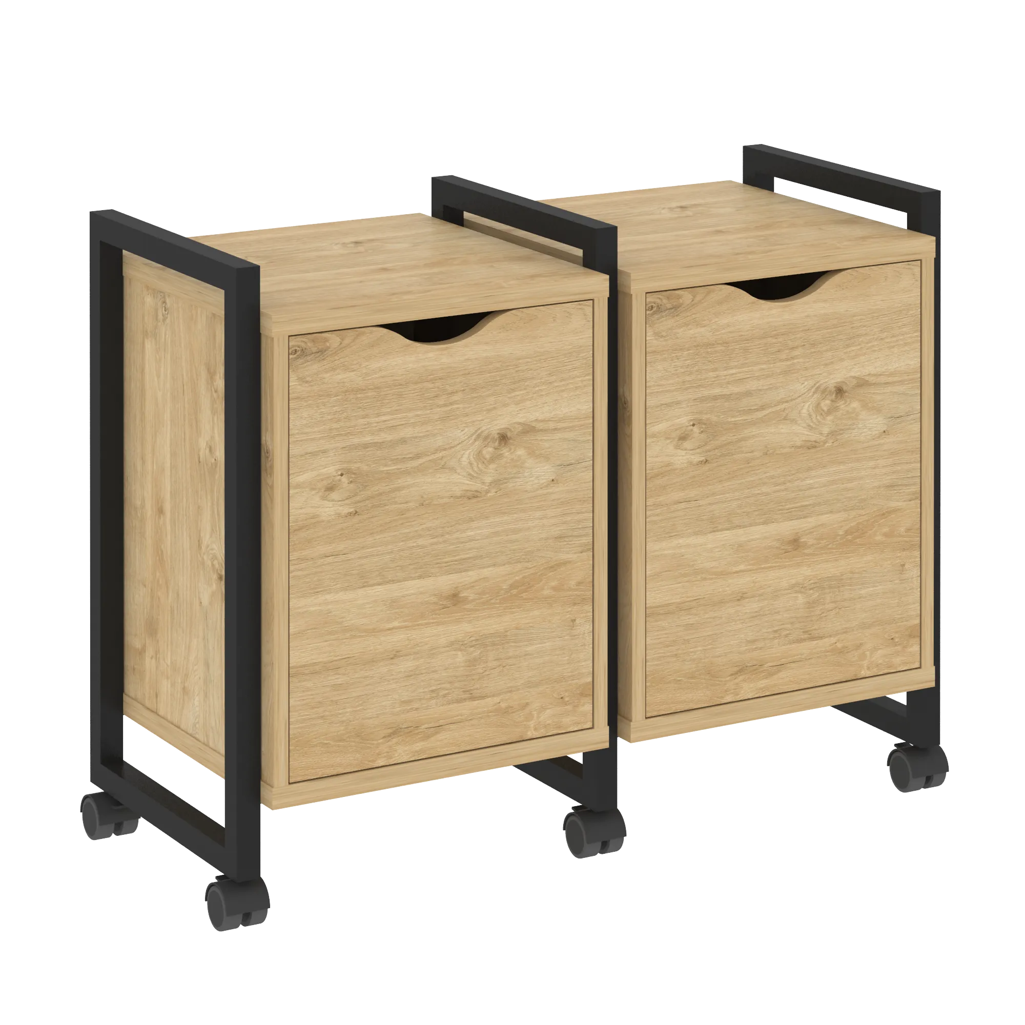 Тумба Loft на колесных опорах наборная VR.L-TN-2.K