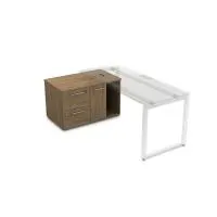 Тумба с 2-мя ящиками и дверкой Gloss Line 9НТ.010