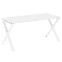 Стол рабочий на X-образных опорах VR.L-SRX-4.7 (белый брилиант/белый)