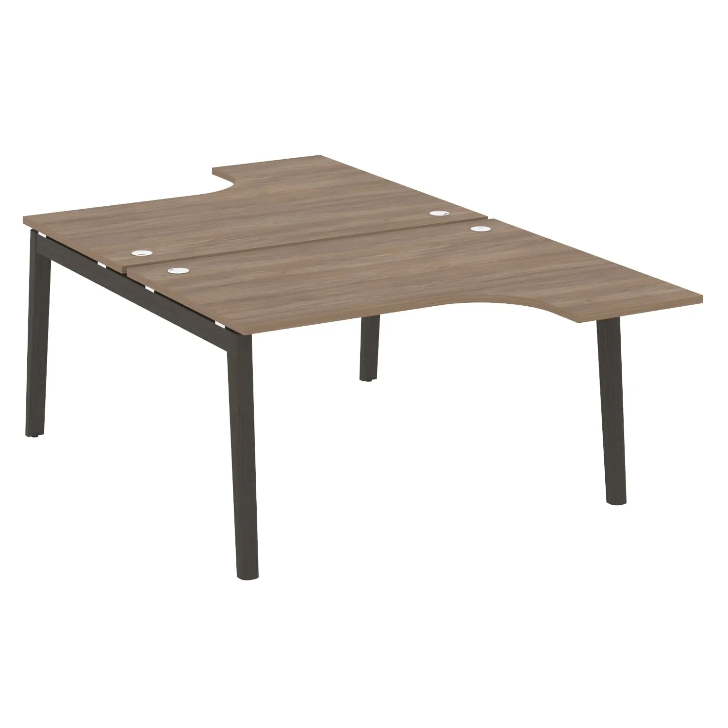 Рабочая станция (опоры - массив дерева, дуб темный) ONIX WOOD OW.D.SA-3