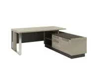 Стол руководителя на металлической опоре с опорной тумбой Vestar Z-418Пр.0000 правый