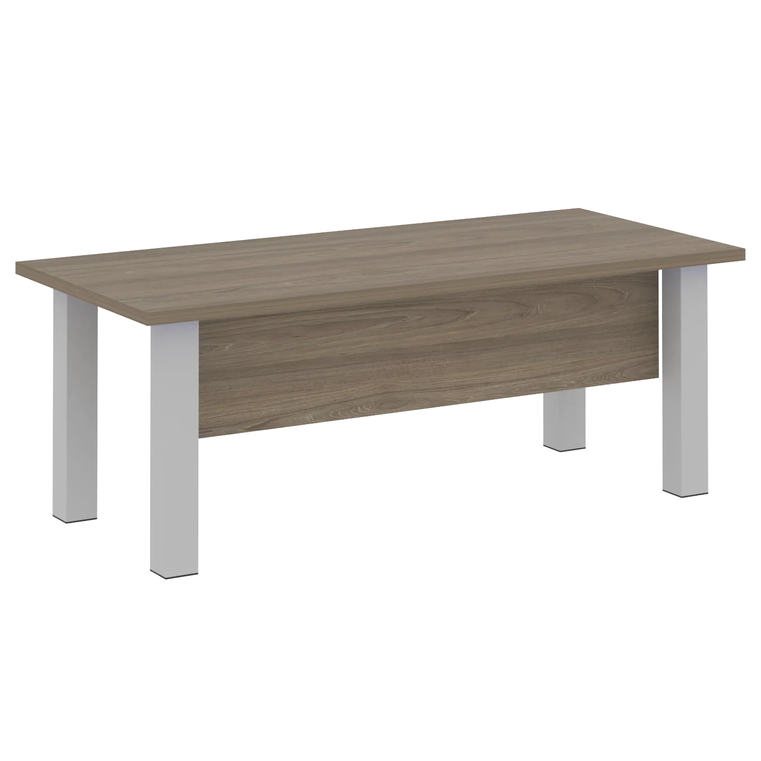 Стол руководителя прямой (опоры серые) Yalta LT.D-20.1 вяз благородный