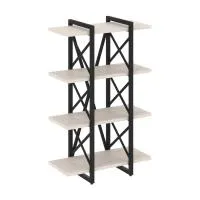 Стеллаж на регулируемых опорах - 4 полки VR.L-MST.O-4.4V (денвер светлый/черный)