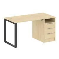 Рабочая станция на О-образном м/к с опорной тумбой БО.РС-СТП -1.1 - Metal System