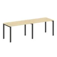 Рабочая станция на 2 раб.места на П-образном м/к БП.СМ-2.2 - Metal System