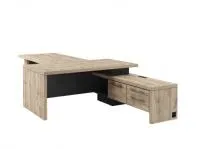 Стол для руководителя с брифингом 1700 с опорной тумбой с блоком розеток, правый Торстон Т-918.1000пр