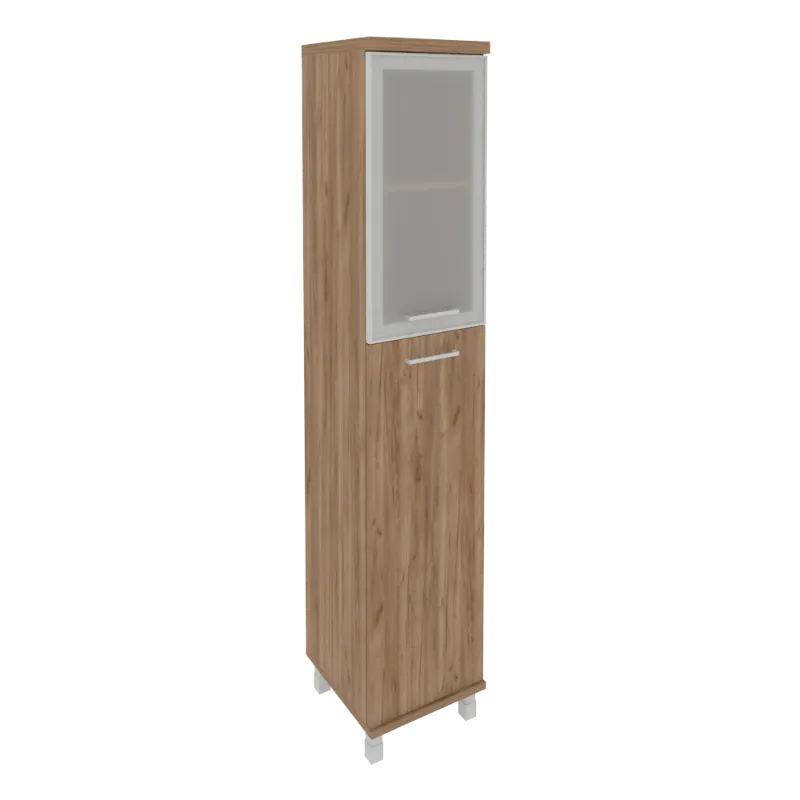 Шкаф высокий узкий левый First KSU-1.7R(L) (дуб Табак)