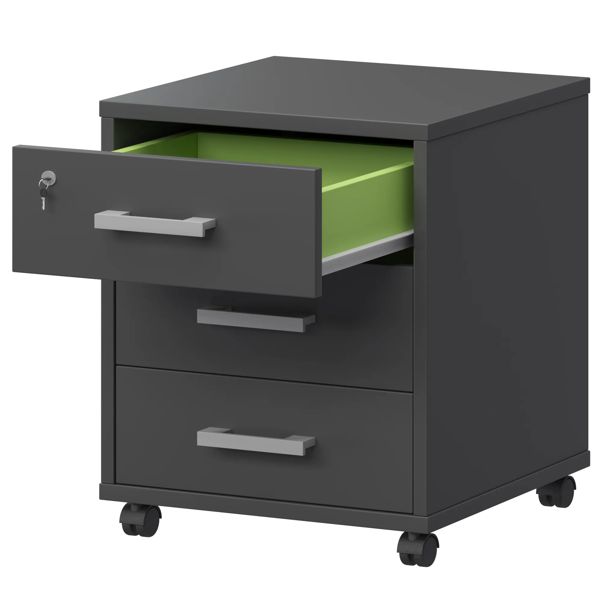 Тумба подкатная (3 ящика) Арго АТЛ-03 Антрацит