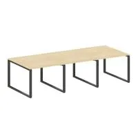 Переговорный стол (3 столешницы) на О-образном м/к Metal System БО.ПРГ-3.1