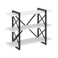 Стеллаж на регулируемых опорах - 3 полки VR.L-MST.O-3.8V (черный брилиант/черный)