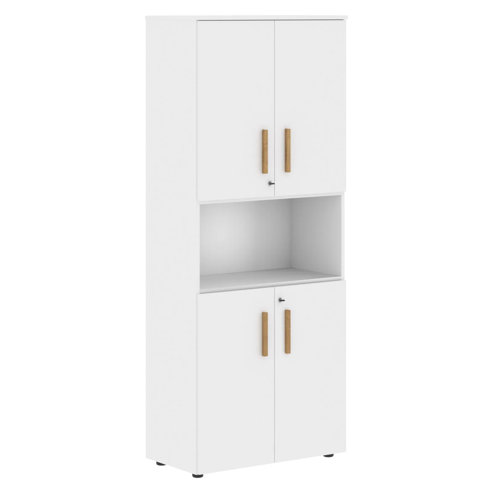 Шкаф с 2-мя комплектами глухих малых дверей FHC 80.4(Z) (белый) Forta