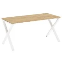 Стол рабочий на X-образных опорах VR.L-SRX-4.7 (тиквуд светлый/белый)