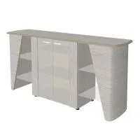 Греденция со стеклянными фасадами New.Tone NT-33