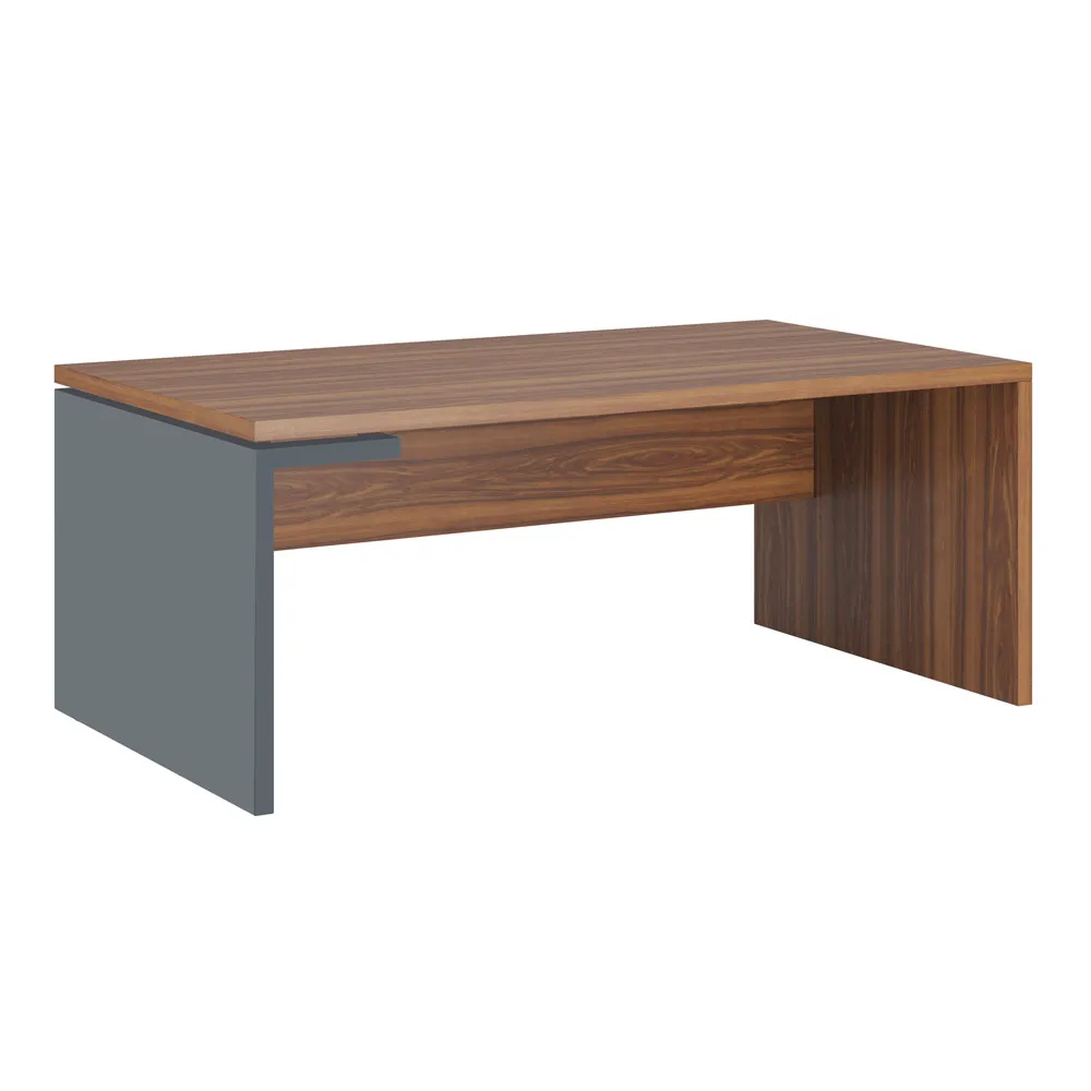 Стол письменный левый ЗИОН (Zion) ZIO28510239 орех селект/антрацит