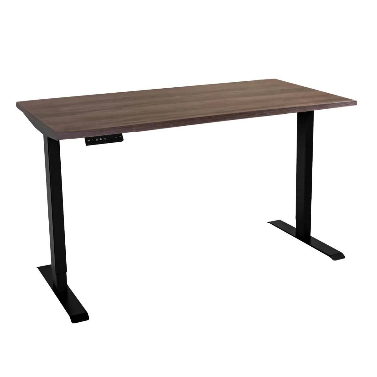 Стол с регулировкой высоты электрический LuxAlto LA-T33-2AR2 черный/дуб коричневый ЛДСП 180*80*2.5