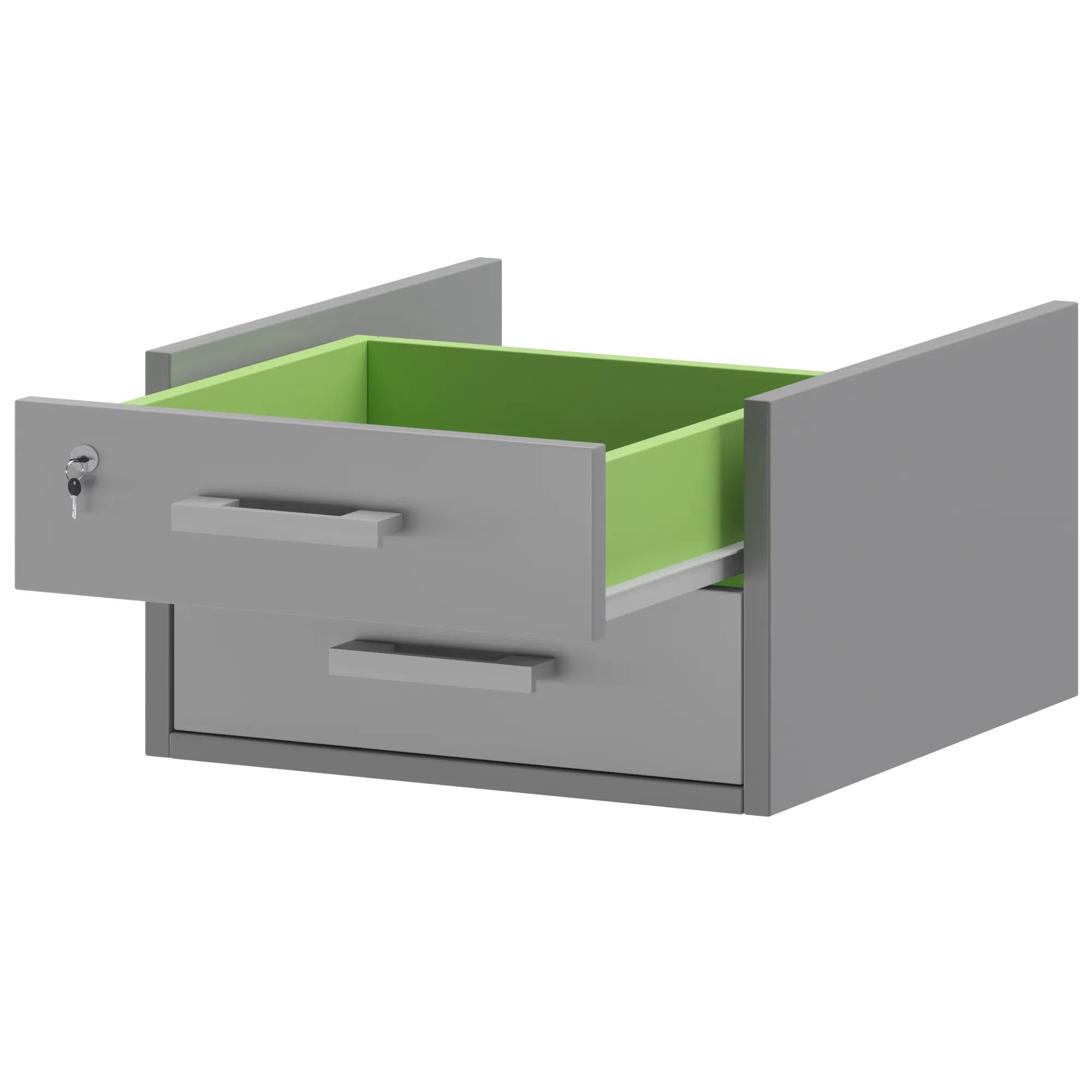 Тумба подвесная ( к столам глубиной 73см) Арго АТ-02 Серый