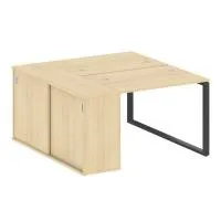 Рабочая станция на О-образном м/к с опорным шкафом-купе БО.РС-СШК-1.1 - Metal System