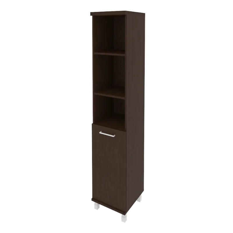 Шкаф высокий узкий правый First KSU-1.1(R) (венге Цаво)