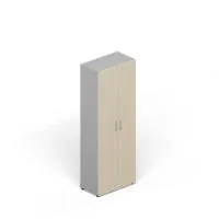 Шкаф для одежды (2 двери, 1 полка+вешалка, ручки - хром) Carre EMHS831