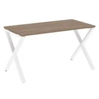 Стол рабочий на X-образных опорах VR.L-SRX-3.7 (дуб аризона/белый)