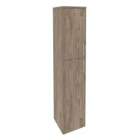 Шкаф высокий узкий левый (1 средний фасад ЛДСП + 1 низкий фасад ЛДСП) ONIX O.SU-1.8(L)