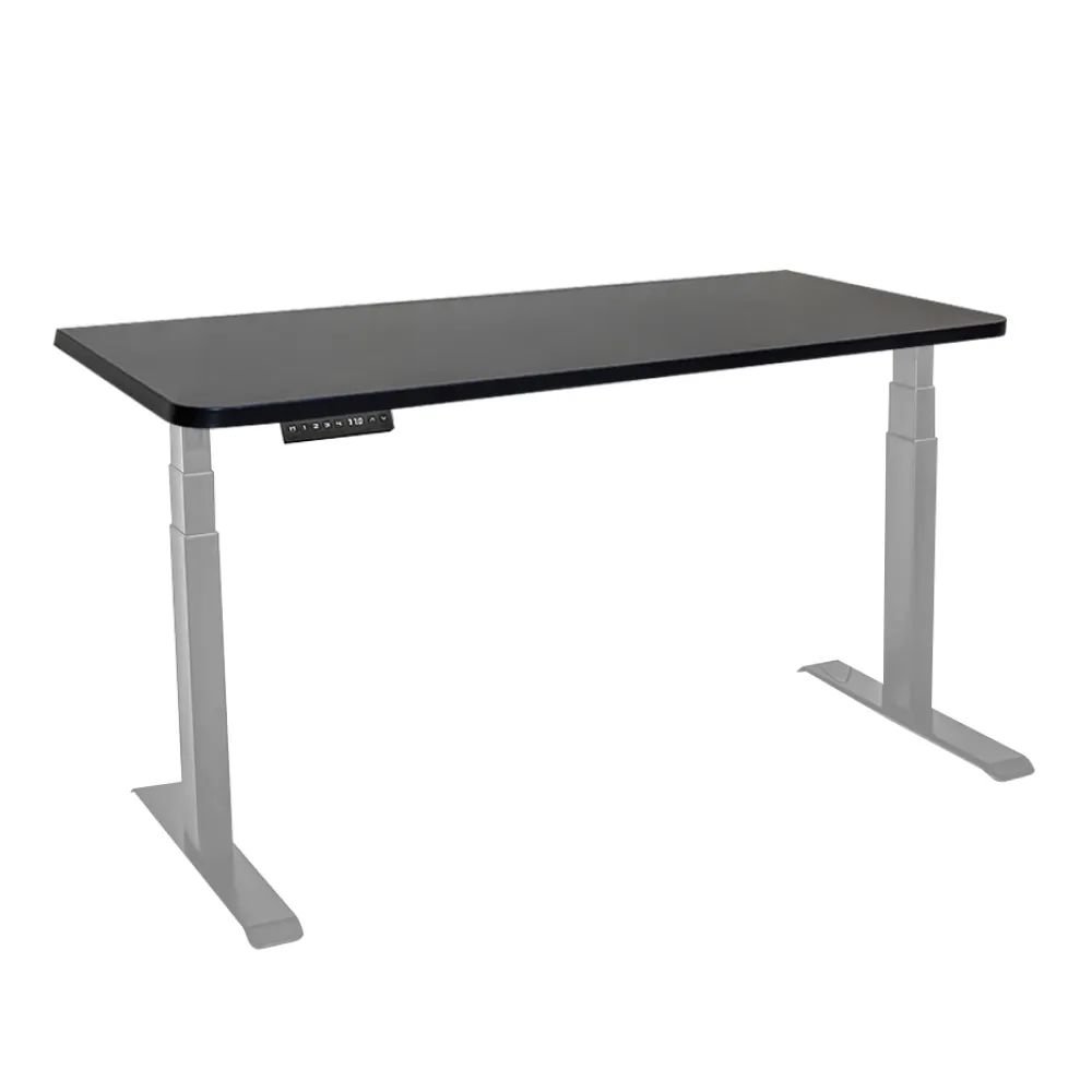 Стол с регулировкой высоты электрический LuxAlto LA-T33-2A3 серый/черный ЛДСП 120*60*2.5