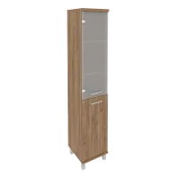 Шкаф высокий узкий левый First KSU-1.2(L) (дуб табак)