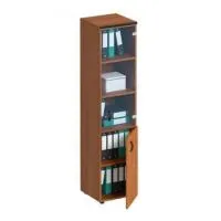 Шкаф для документов узкий со стеклянной дверью Дин-Р ДР 986 ОФ