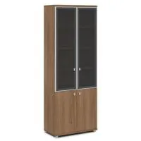 Шкаф комбинированный со стеклом в алюминиевой раме Vasanta V-614