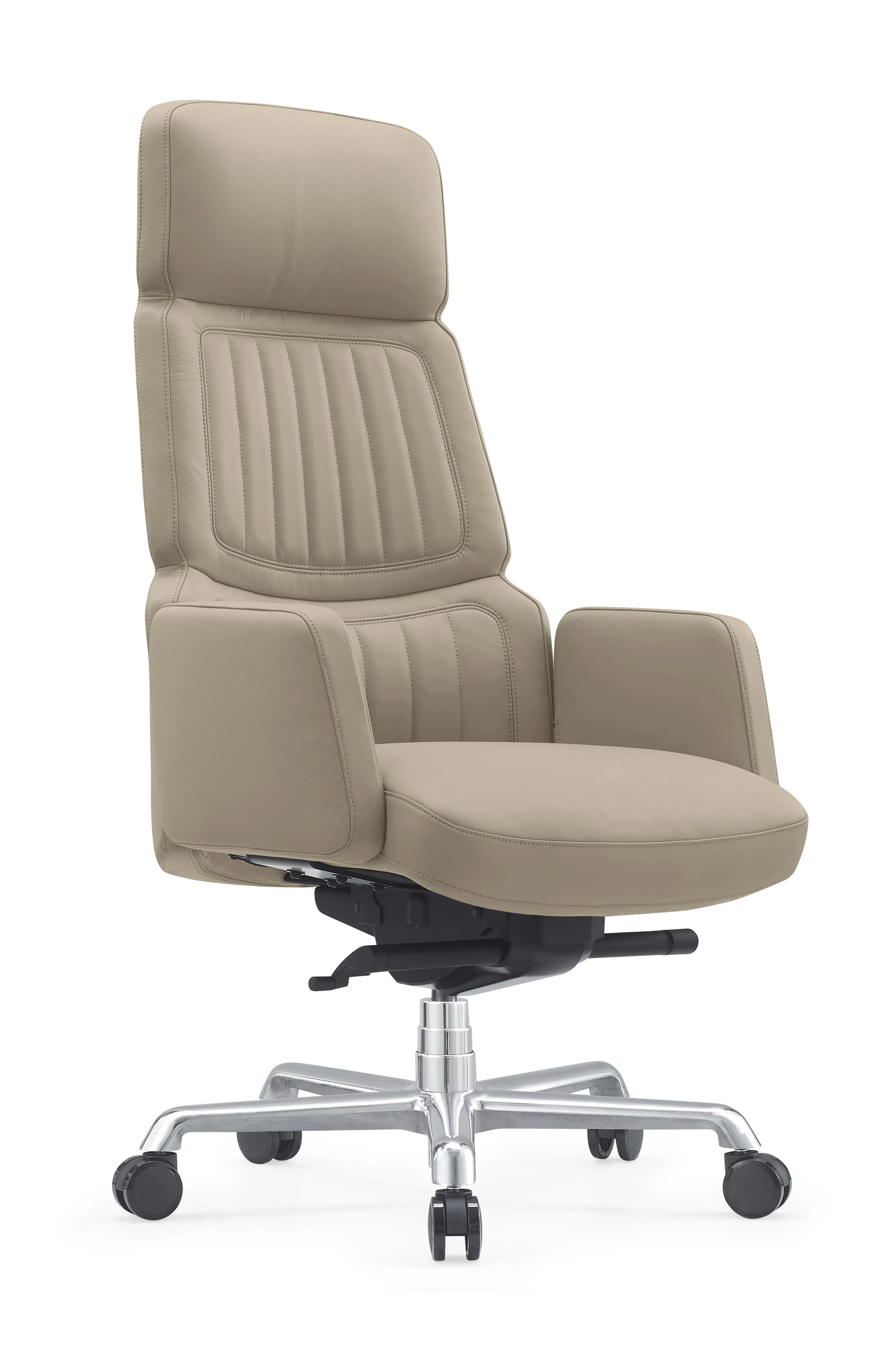 Кресло RV DESIGN Lavoro (A2411-1) кожа светло-бежевая