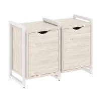 Тумба на регульруемых опорах наборная VR.L-TN-2.O (денвер светлый/белый)